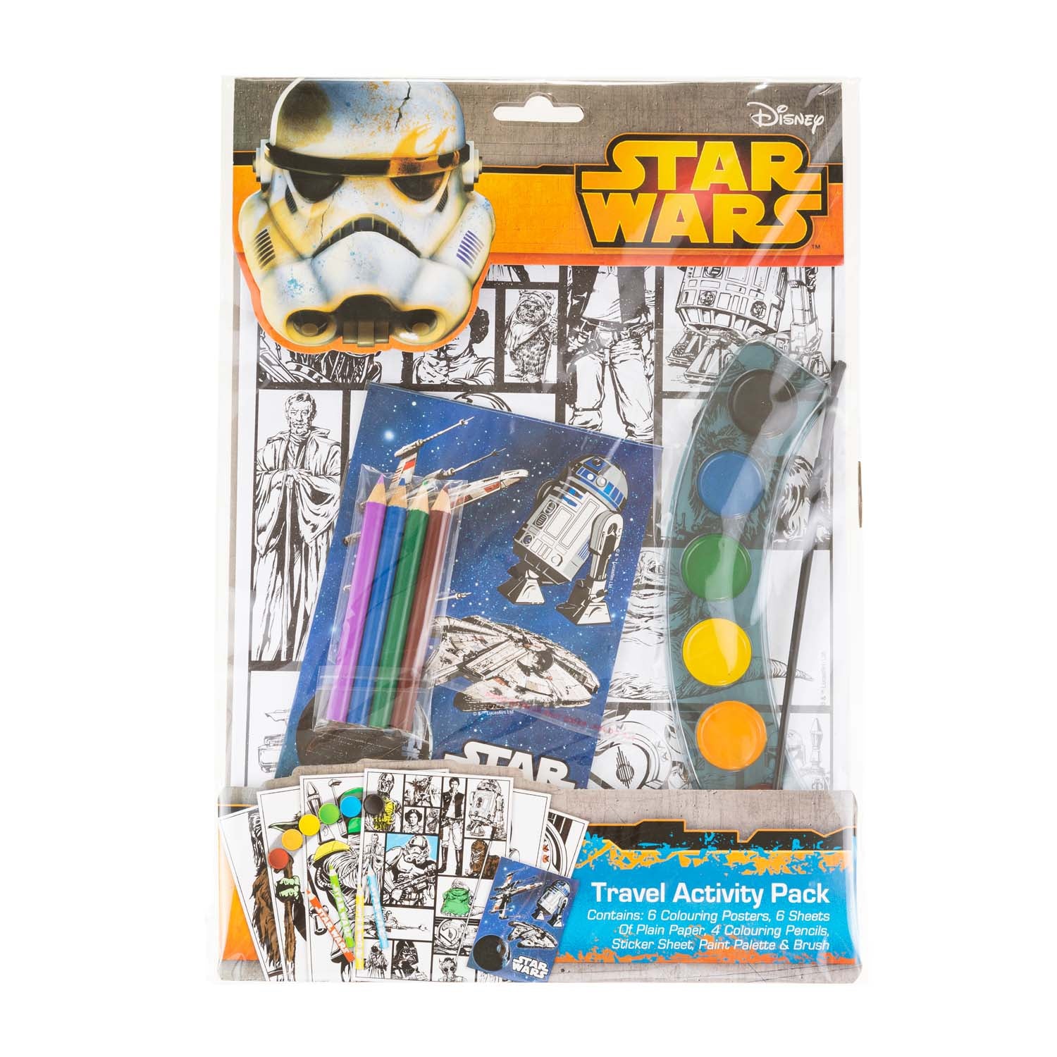 Star Wars A4 Travel Activity Pack RRP 3.99 CLEARANCE XL 1.99